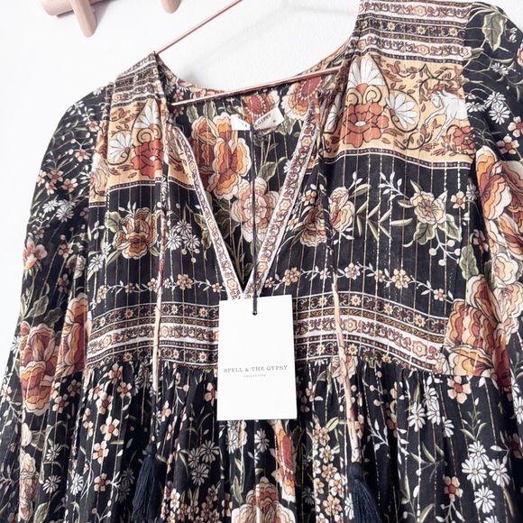 Spell and the Gypsy Mystic Boho Nightfall Midi Dress NWT - Picture 7 of 16